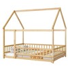 Whisen Full Size Bed & Floor Bed, Wooden Structure with Fence Design for Safe & Imaginative Sleep Spaces For Children - 4 of 4