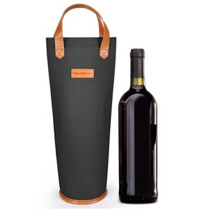 Tirrinia Single Bottle Wine Gift Bag, Insulated Padded Thermal Wine Cooler Bag - 1 of 4