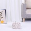 Unique Bargains Handcrafted Odorless Cotton Rope Chic Decorative Storage Basket - 4 of 4