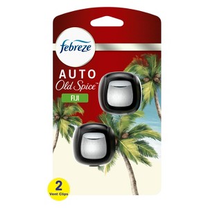 Febreze AUTO Air Freshener Vent Clip Old Spice Fiji Scent, oz