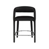Meridian Furniture,Sylvester Black Vegan Leather Stool - 4 of 4
