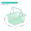Unique Bargains Plastic Grocery Shopping Toy Storage Mini Decorative Baskets 6.3" x 3.5" x 5.1" 8 Pcs - 2 of 4