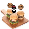 Big Dot of Happiness Lumberjack - Channel the Flannel - Dessert Cupcake Toppers - Buffalo Plaid Party Clear Treat Picks - Set of 24 - 3 of 4