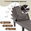KTMBDW Outdoor Chaise Lounge Set of 2, Adjustable Pool Lounge Chair with 5 Positions Backrest, Waterproof Sun Loungers for Garden Pool Beach Patio - 3 of 4