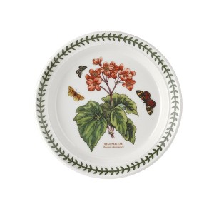 Spode Botanic Garden 8.5 in Salad Plate, Begonia Motif, Fine Earthenware, Chip Resistant Glaze, Microwave, Dishwasher, and Freezer Safe - 1 of 4