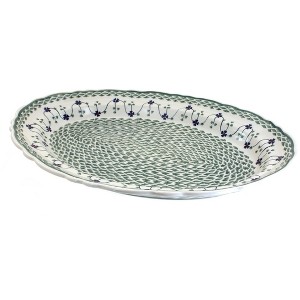 Blue Rose Polish Pottery P165 Manufaktura Large Oval Serving Platter - 1 of 2