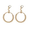 Unique Bargains Pearl Circle Shoelace Charms Gold Tone 1 Pair - 4 of 4