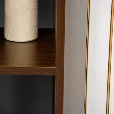 Modern Tree-Shaped Freestanding Brown Wood Bookshelf with 13 Shelves