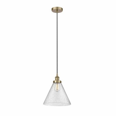 Cone - 1 Light Mini Pendant In Industrial Style-14.75 Inches Tall and 12 Inches Wide