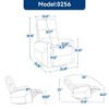 CENGHU Modern Manual Recliner Chair with Rocking Function,  360° Swivel Chair with Adjustable Backrest and Padded Armrests, Single Sofa Chair - 2 of 4
