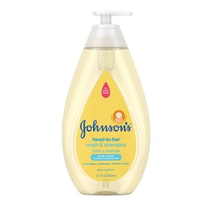 Johnson's Head-To-Toe Gentle Baby Body Wash & Shampoo For Sensitive Skin - 27.1 fl oz - 1 of 4