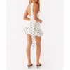 Clotth Women's Ruffle Halter Neck Mini Dress - Mock Neck Open Back Tiered Dress, Y2K Mesh Layered Going Out Dress - 4 of 4