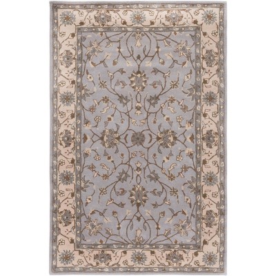 Heritage Hand-Tufted Gray Wool 6' x 9' Rectangular Rug