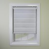 Versailles Cordless Zebra Slimline Privacy Room Darkening Shade for Windows Ivory - 4 of 4