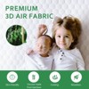 Aoibox Waterproof Twin Mattress Protector Cooling Soft Bamboo Viscose 3D Air Fabric Noiseless Fitted Cover 8-14 Inch Deep Pocket - 2 of 4