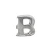 Black Bow Jewelry Sterling Silver Letter B Polished Bead Charm, 10mm - 2 of 3