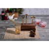 6pc Stainless Steel Sidecar Bar Tool Set - Picnic Time: Barware Set with Storage Case, Brass Plated Finish - image 4 of 4