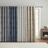 MAYEERTY Knitted Jacquard Paisley Total Blackout Grommet Top Curtain Panel(Only 1 Pc Panel - 4 of 4