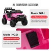 12V Kids Ride On Truck Car - 2 Speeds, Spring Suspension, Remote Control, LED Lights, MP3 Player, Safety Belt - 4 of 4