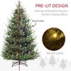 9 ft Artificial Christmas Tree, Prelit Christmas Tree with 300 LED Lights, 1939 Branch Tips and Wide Metal Base - 4 of 4