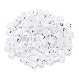Unique Bargains Plastic Reusable Easy to Recognize Clothes Hanger Marker Color Coding 150 Pcs - 1 of 4