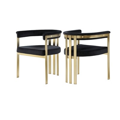 black velvet/brushed brass
