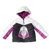 Marvel Spidey and His Amazing Friends Ghost-Spider Girls Zip Up Puffer Jacket Toddler - 3 of 4