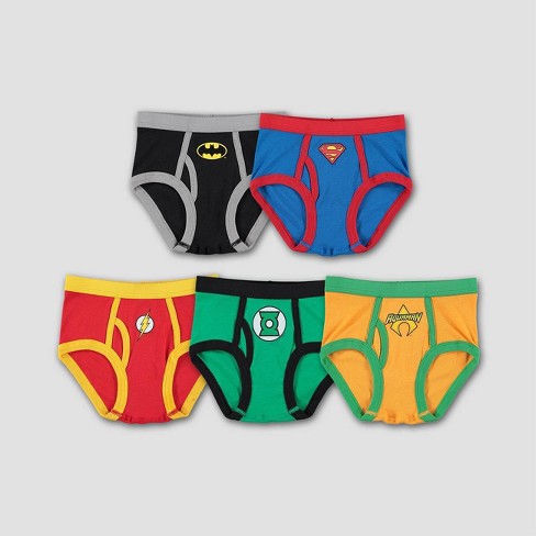 Boys' Justice League Logo 5pk Underwear - 4 : Target