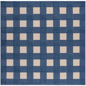 Courtyard CY6443 Power Loomed UV Resistant, Stain Resistant, Non-Shedding Indoor/Outdoor Rugs - Safavieh - 1 of 4