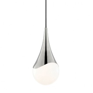 Mitzi Ariana 1 - Light Pendant in  Polished Nickel Opal Glossy Glass Shade  Shade - 1 of 1