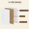 15 Drawers Dressers, Chest of Drawers with Wood Tabletop, Metal Frame, Storage Organizer Unit with Fabric, Tall Dressers for Bedroom Living Room - 2 of 4