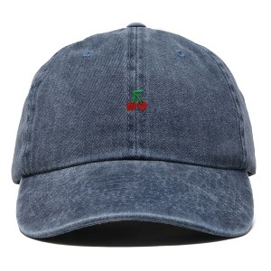 Dalix Lil Cherry Embroidered Cotton Summer Outdoor Baseball Cap Dad Hat Womens - 1 of 4