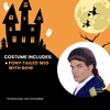 Costume Culture by Franco LLC Colonial Duke Men's Costume Wig with Bow - Brown - 4 of 4