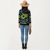 Anna-Kaci Women's Bold Floral Pattern Knit Sweater with Soft Textured Feel, Long Sleeves and Comfortable Relaxed Fit - 4 of 4