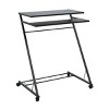 Hastings Home Portable Desk – Rolling Laptop Cart with Casters, Black - 2 of 4