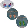 Creative Food-Themed Drop Dangle Earrings Set – Handmade Bubble Tea, Teddy Bears, Desserts, and Candy Designs with Eco-Friendly & Material - 4 of 4
