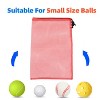 GSE 12x18" Mesh Drawstring Bag with Lock for Baseball, Softball, Tennis, Pickleball Ball, Golf Ball, Beach, Laundry - 2 of 4