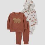 Carter's Just One You® Baby Boys' Bear Top & Bottom Set - Brown
