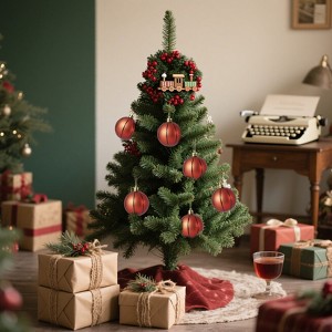 24PCS Sport Theme Christmas Ball Ornaments Set,Football Baseball Basketball Soccer Hanging Decorations with Sparkle for Xmas Tree Holiday Party Decor - 1 of 4