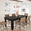Kitchen Farmhouse Dining Table for 8 Person, 71" Long Grey Wood Kitchen Tables, Wooden Sturdy Frame, Rustic Large Rectangular Dinner Table - 2 of 4