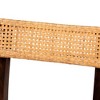 bali & pari Zaila Rattan and Wood Dining Chair Honey/White/Dark Brown - 4 of 4