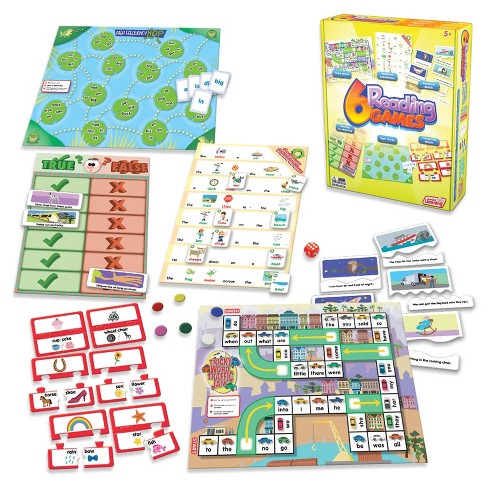 Junior Learning Reading Games 6ct: Educational Board Games & Learning Toys for Kids, Ages 5+, Grades K-5 - image 1 of 4