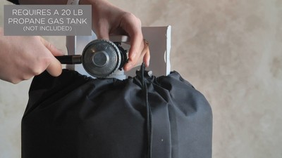 Baltic Kodiak Brown Steel Propane Tank Cover Side Table