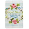 Dicksons God Bless You Keep Peace Floral 4 inch Paper Pocket Card Bookmark Pack of 12 - 2 of 4