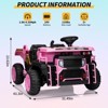 24V Ride On Dump Truck for Kids, 2 Seater Heavy Duty Electric Construction Vehicle, Remote Control, 4WD, Dump Bed, Extra Shovel - 2 of 4