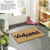 Gardenised Heavy Duty Coco Coir Doormat with Non Slip PVC Baking Embossed Welcome Design Coconut Fiber Floor Mat 18x30" - 3 of 4