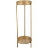 2 Tier Plant Stand Plant Holders Indoor Stand With 2 Round Trays Anti Slip Leg 33 Pound Support Metal Potted Plant Holder Shelf - 2 of 4