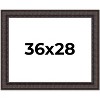 PosterPalooza | 3.5" Wide Ornate Brown Picture Frame - UV Acrylic, Backing Board, Hanging Hardware Included - 2 of 4
