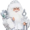Season's Designs 24" Silver And White Santa With Staff - 4 of 4
