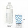 Big Dot of Happiness Blue Checkered Party - Party Mini Favor Boxes - Treat Candy Boxes - Set of 12 - 3 of 4